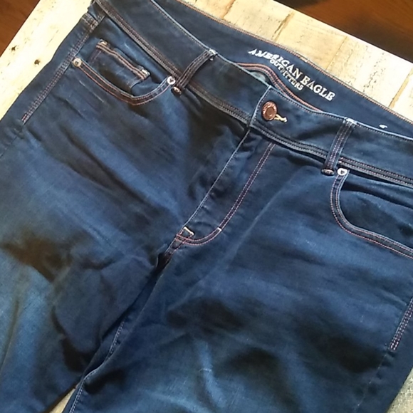 American Eagle Kick Boot Jeans - Size 18 Aeo Denim X - Picture 2 of 9